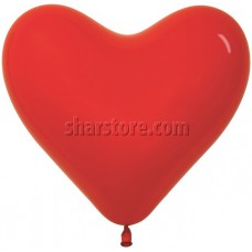 Сердца 30 см. красные пастель 100 шт.