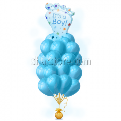 Букет шаров «Облачко для мальчика»
