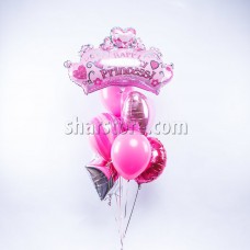 Букет шаров «С Днем рождения, принцесса»