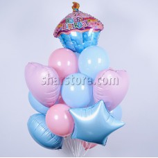Букет шаров «Светлый День рождения»