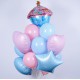 Букет шаров «Светлый День рождения»