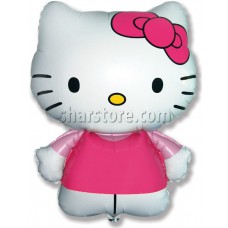 Шар «Hello Kitty, Котенок с бантиком» розовый 66 см.