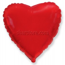 Шар сердце красный 46 см.
