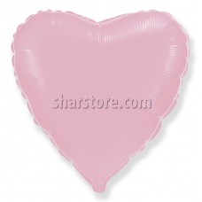 Шар сердце розовый 46 см.