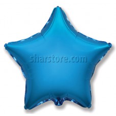 Шар звезда синий 46 см.