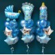 Композиция шаров «Три фонтана для мальчика»